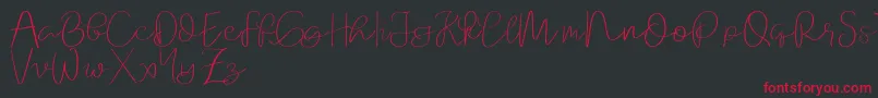 Orchard   demo Font – Red Fonts on Black Background