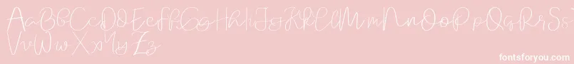 Orchard   demo Font – White Fonts on Pink Background