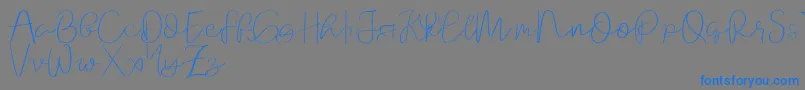 Orchard   demo Font – Blue Fonts on Gray Background