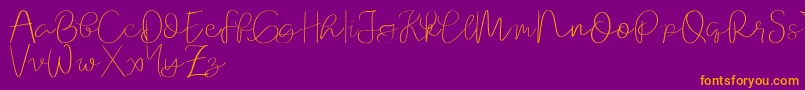 More about Orchard demo Font Orchard demo Font – Orange Fonts on Purple Background