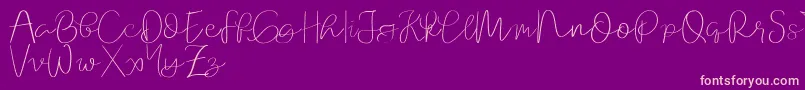 Orchard   demo Font – Pink Fonts on Purple Background