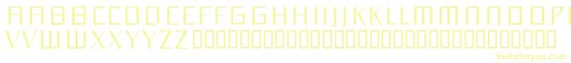 ORCHL    Font – Yellow Fonts on White Background