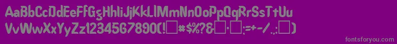 フォントORD      – 紫の背景に灰色の文字