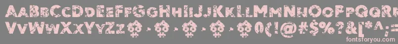 Ordeal Eroded FFP Font – Pink Fonts on Gray Background