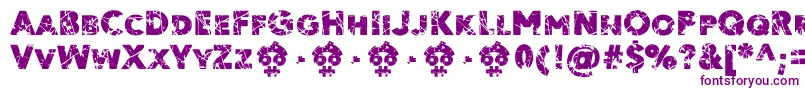 Ordeal Eroded FFP Font – Purple Fonts on White Background