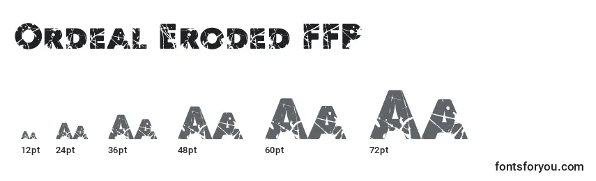 Ordeal Eroded FFP Font Sizes