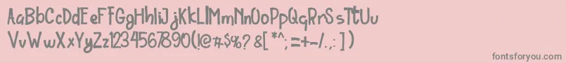 fuente Ordinary Brush Font – Fuentes Grises Sobre Fondo Rosa