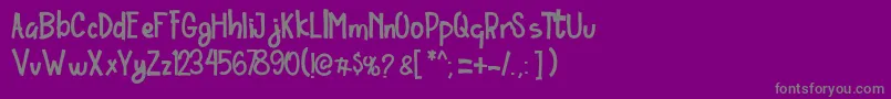 Police Ordinary Brush Font – polices grises sur fond violet