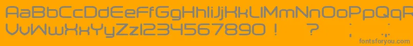 Orenburg Bold Font – Gray Fonts on Orange Background