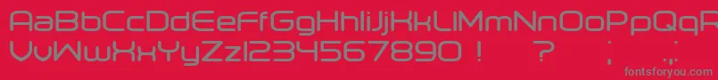 Orenburg Bold Font – Gray Fonts on Red Background