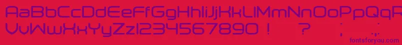 Orenburg Bold Font – Purple Fonts on Red Background