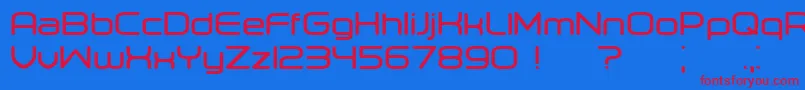 Orenburg Bold Font – Red Fonts on Blue Background