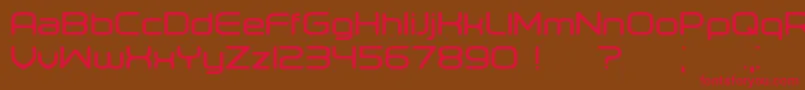 Orenburg Bold-fontti – punaiset fontit ruskealla taustalla