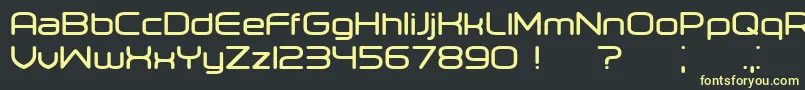 Orenburg Bold Font – Yellow Fonts on Black Background