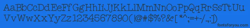 Mixcomic Font – Black Fonts on Blue Background