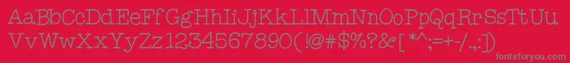 Mixcomic-Schriftart – Graue Schriften auf rotem Hintergrund
