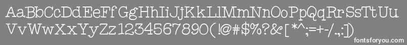 Mixcomic Font – White Fonts on Gray Background