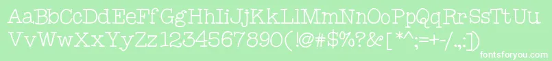 Mixcomic Font – White Fonts on Green Background