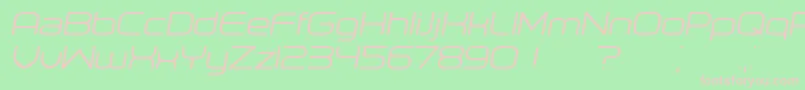 Orenburg Italic Font – Pink Fonts on Green Background