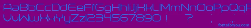 Orenburg Font – Blue Fonts on Purple Background