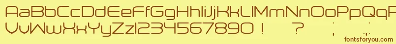 Orenburg Font – Brown Fonts on Yellow Background