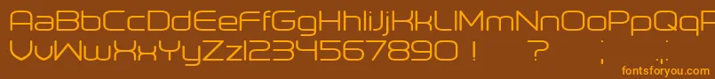 Orenburg Font – Orange Fonts on Brown Background