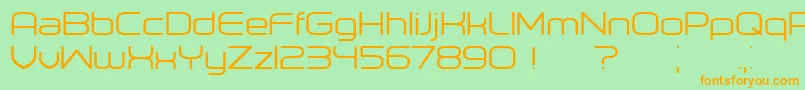 Orenburg Font – Orange Fonts on Green Background