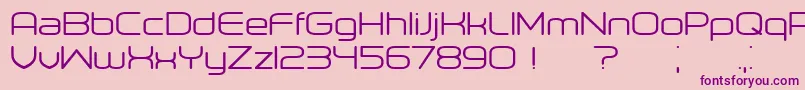 Orenburg Font – Purple Fonts on Pink Background