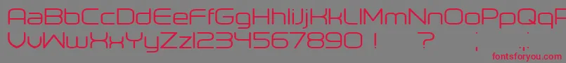 Orenburg-Schriftart – Rote Schriften auf grauem Hintergrund