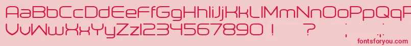 Orenburg Font – Red Fonts on Pink Background