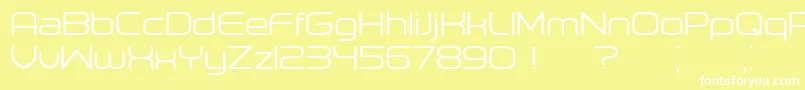 Orenburg Font – White Fonts on Yellow Background