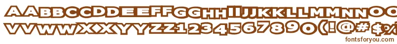 oreos Font – Brown Fonts on White Background