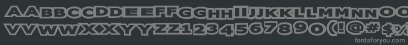 oreos Font – Gray Fonts on Black Background