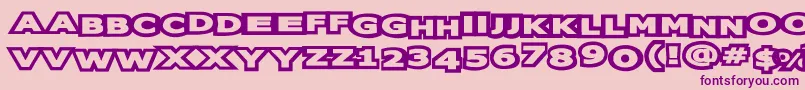 oreos Font – Purple Fonts on Pink Background