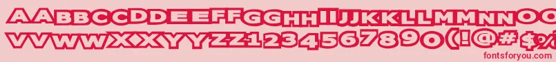 oreos Font – Red Fonts on Pink Background