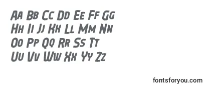 Police Oreta Font Italic by 7NTypes