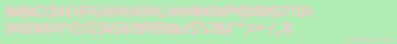 Oreta Font Regular by 7NTypes Font – Pink Fonts on Green Background
