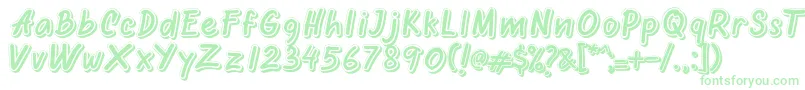 Oretans Shadow Personal Use Only Font – Green Fonts