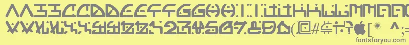 More about orgy Font orgy Font – Gray Fonts on Yellow Background