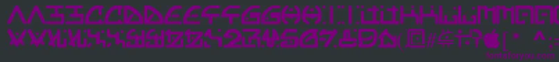 orgy Font – Purple Fonts on Black Background