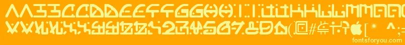 More about orgy Font orgy Font – Yellow Fonts on Orange Background