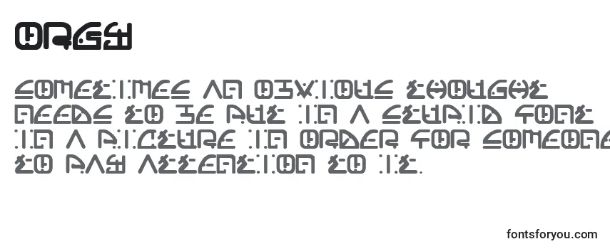 Orgy (136251) Font