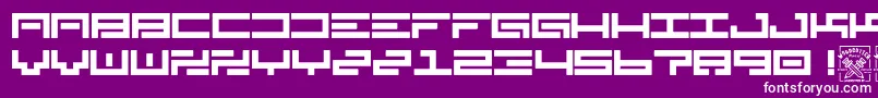 Orientalismus Font – White Fonts on Purple Background