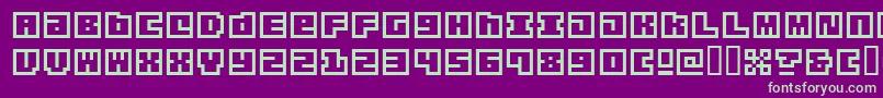 origa    Font – Green Fonts on Purple Background