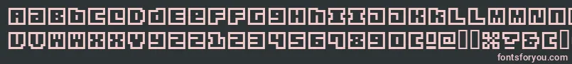 origa    Font – Pink Fonts on Black Background