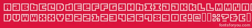 origa    Font – Pink Fonts on Red Background