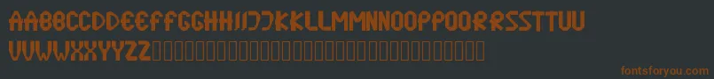 Шрифт origame – коричневые шрифты на чёрном фоне