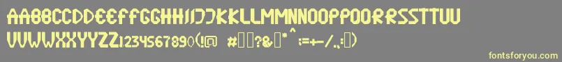 origamen Font – Yellow Fonts on Gray Background