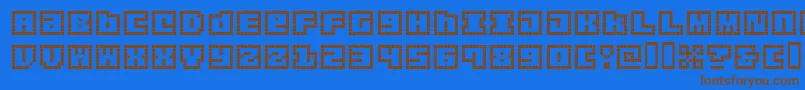 origap   Font – Brown Fonts on Blue Background