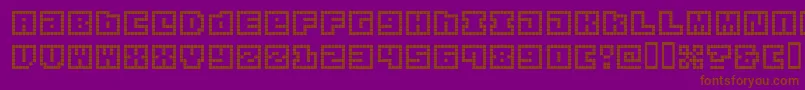 origap   Font – Brown Fonts on Purple Background